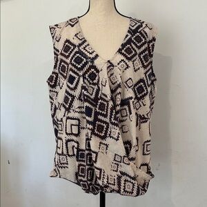Forever 21 Plus Zigzag Sleeveless Top size extra large southwestern print
